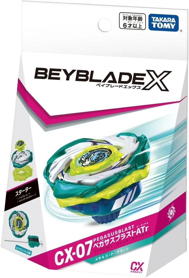 Takara Tomy Beyblade X CX-07 Démarreur Pegasus Blast ATr JAPON OFFICIEL