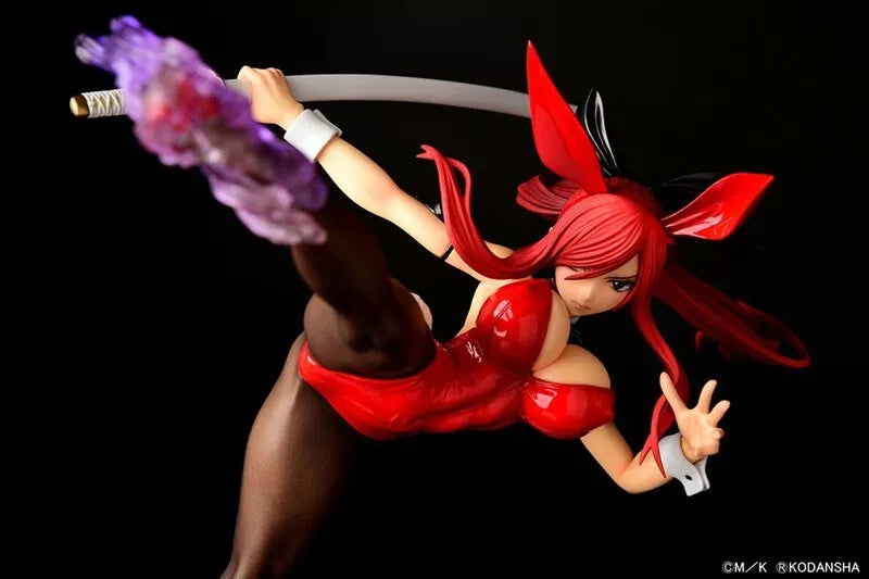 Fairy Tail Erza Scarlet High Kick ver. Crimson Bunny 1/6 Figure JAPAN OFFICIAL