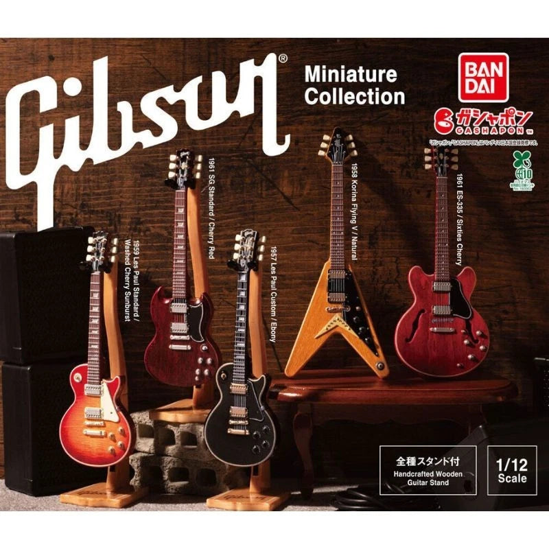 BANDAI Gibson Miniature Collection Complete Set Figure Capsule Toy JAPAN