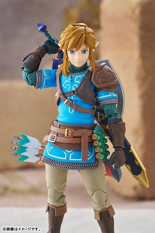 Figma A lenda de Zelda Lágrimas do reino Link Ação Figura Oficial do Japão