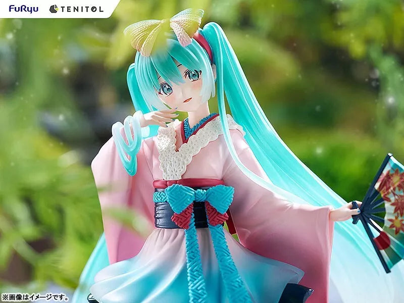 Furyu Tenitol Hatsune Miku Neo Tokyo Series Kimono Figura Japão Oficial