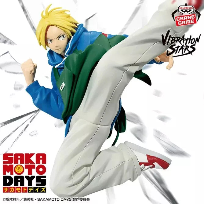 Banpresto VIBRATION STARS SAKAMOTO DAYS Shin Asakura Figure JAPON OFFICIEL