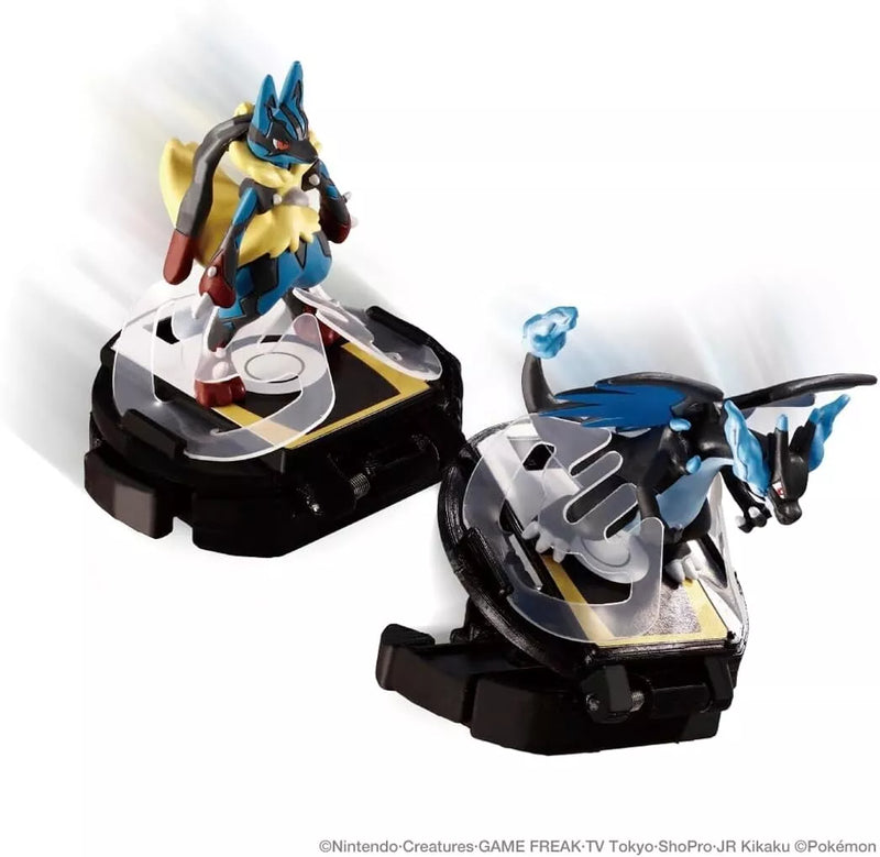 Pokemon MonColle Battleze Mega Lucario VS Mega Charizard X Figura UFFICIALE GIAPPONE