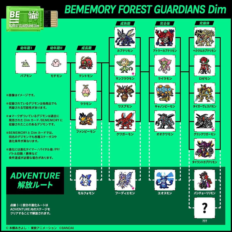 digimon vital bracelet dim card Bememory Special Selection Vol 2