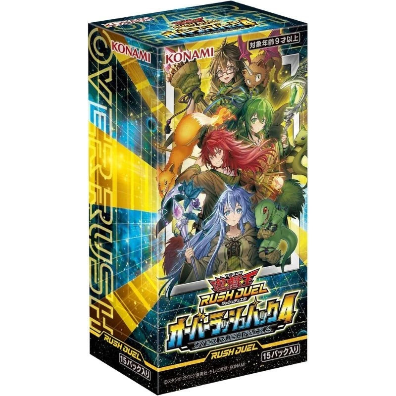 Konami Yu-Gi-Oh OCG Rash Duel Over Rush 4 Pack Box TCG JAPAN OFFICIAL