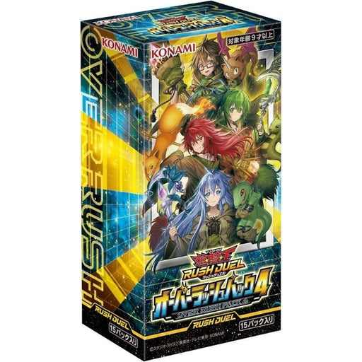 Konami Yu-Gi-Oh OCG Rash Duel Over Rush 4 Pack Box TCG JAPAN OFFICIAL