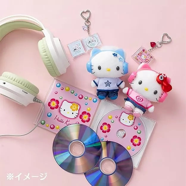 Sanrio Mascot Holder Hello Kitty Our Heisei Pops Design Plush 276103 JAPAN