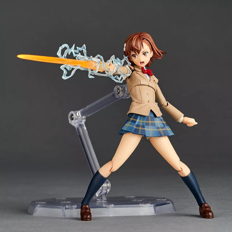 Revoltech Toaru Kagaku no Railgun Mikoto Misaka Winter Uni Ver. Figura d'azione