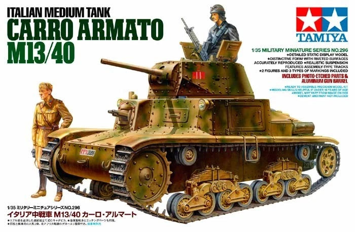 Military Miniature Series Italian Medium Tank CARRO ARMATO M13/40 1/35 Model Kit