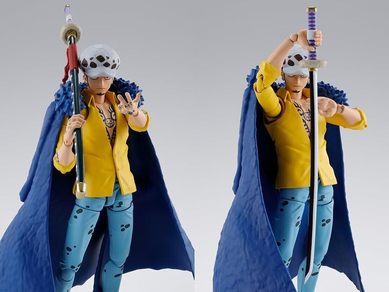 Bandai S.H.Figuarts One Piece Onigashima Raid Trafalgar Law Action Figure Japon