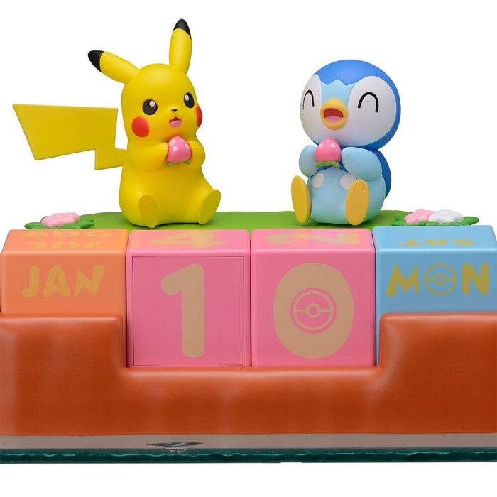 SEGA Pokemon Premium Perpetual Calendar Pikachu Piplup JAPAN OFFICIAL
