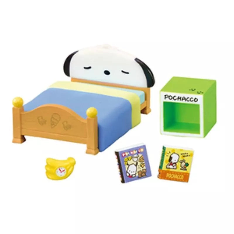 Rementement des personnages de Sanrio POCHACCO's House Full Set de 8 figures Japon officiel
