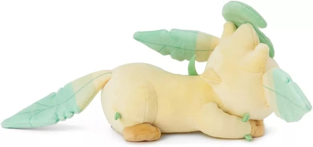 Takara Tomy Arts Pokemon Suya Suya Plush Doll S Leafeon JAPAN OFFICIAL