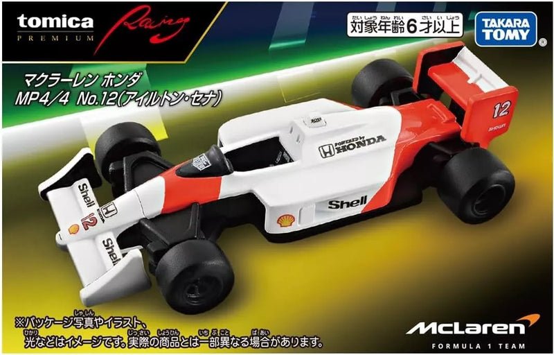 Takara Tomy Tomica Premium Racing Mclaren Honda MP4/4 No.12 Ayrton Senna JAPÓN