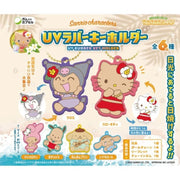 CV Sanrio Characters UV Rubber Keychain 12Pack Box Candy Toy JAPAN OFFICIAL