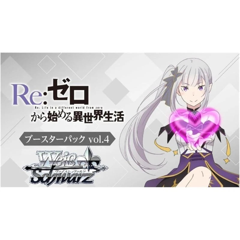Weiss Schwarz Re:Zero Starting Life in Another World Vol.4 Booster Pack Box TCG