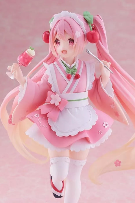 Taito Figura Coreul Hatsune miku Figura Sakura wafuu Kissa ver. Japão oficial