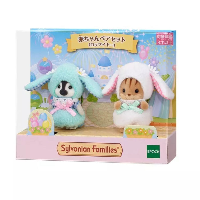 Epoche Sylvanian Familien Babypuppenpaar Set Lop Ohr Japan Beamter