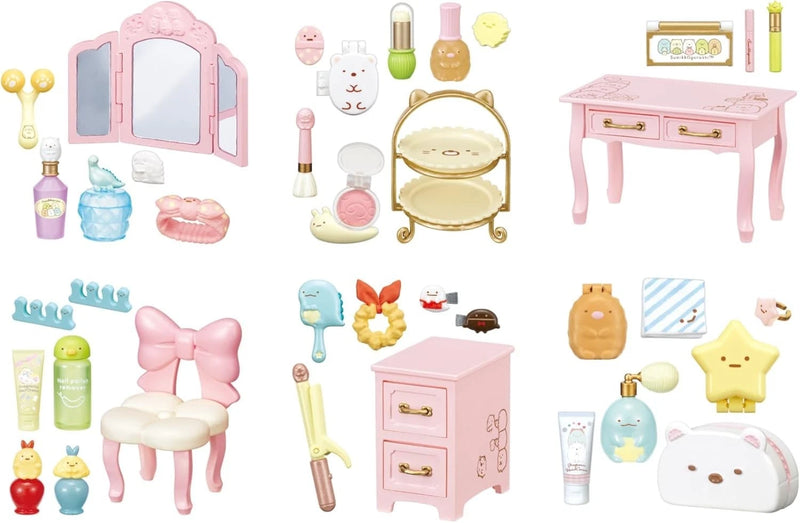 Re-Ment Sumikko Gurashi Dream Makeup Dresser Full Set 6 BOX Figure JAPAN