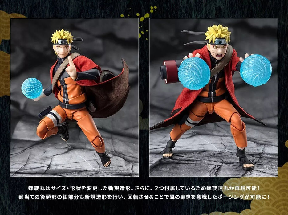 BANDAI S.H.Figuarts Naruto Uzumaki Sage Mode Action Figure JAPAN OFFICIAL