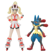 BANDAI Pokemon Scale World Kalos Region Korrina & Mega Lucario Figure JAPAN