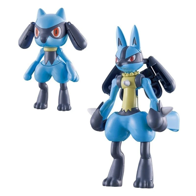 BANDAI Pokemon Change Riolu & Lucario Figure JAPAN OFFICIAL