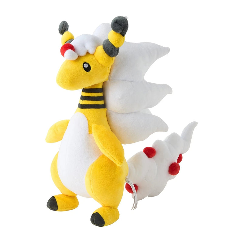 Pokemon Center Original Mega Ampharos Plush Doll OFICIAL DE JAPÓN