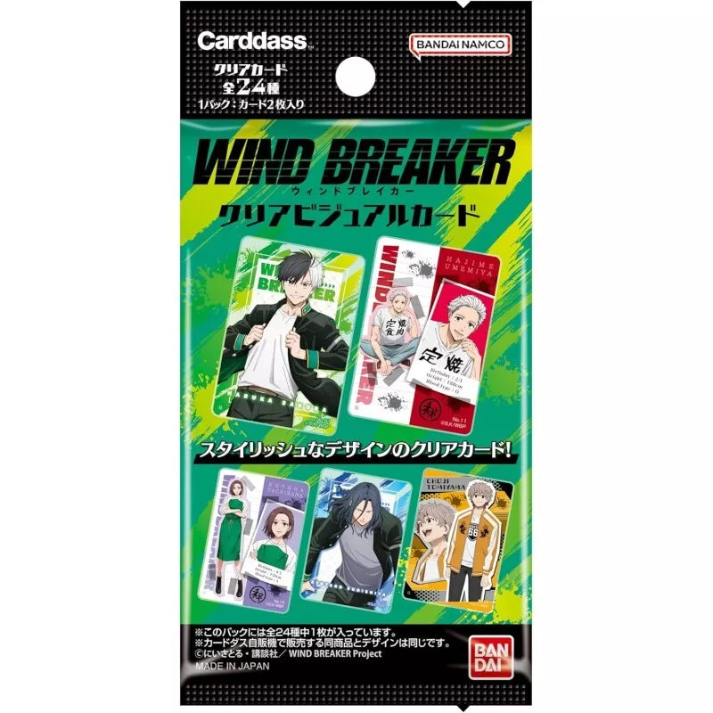 BANDAI Wind Breaker Clear Visual Card Booster Pack Caixa TCG JAPÃO OFICIAL