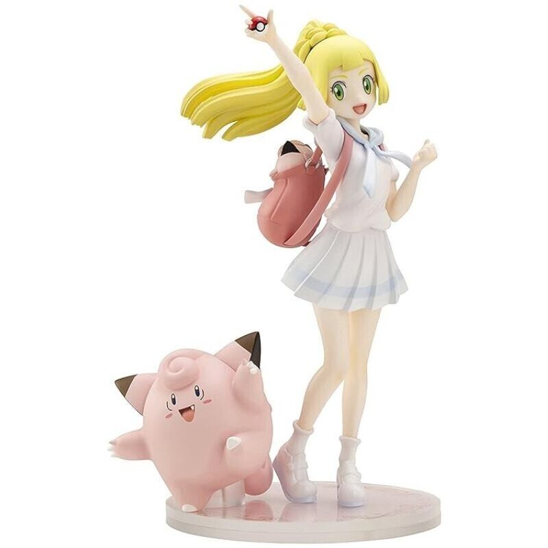 Kotobukiya Ganba Lillie & Clefairy Pokemon Center Original Figure JAPAN OFFICIAL