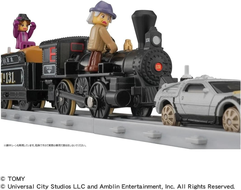 Plarail Back to the Future Part 3 Steam Locomotive No.131 & Time Machine JAPAN