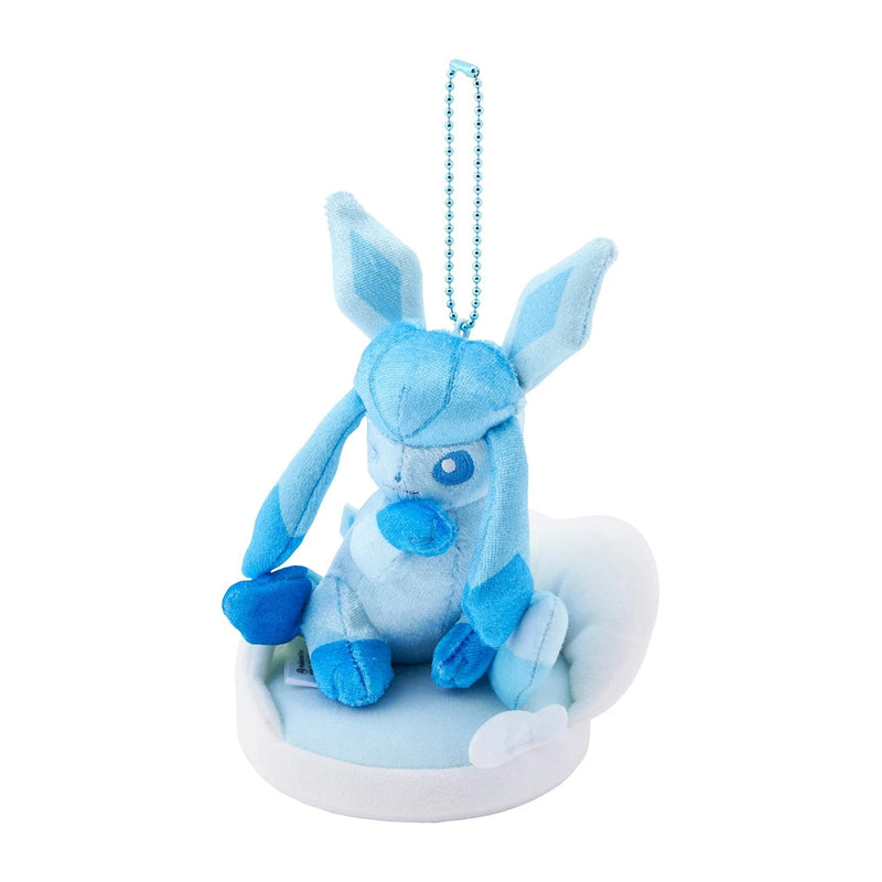 Pokemon Center Original Otenki Team Glaceon Porte-clés en peluche avec champ JAPON