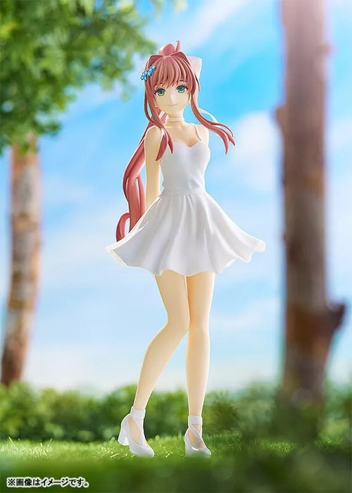 POPLUE PARADE DOKI DOKI LITERATURA CLUB! Monika White Dress Ver. Figura Japão