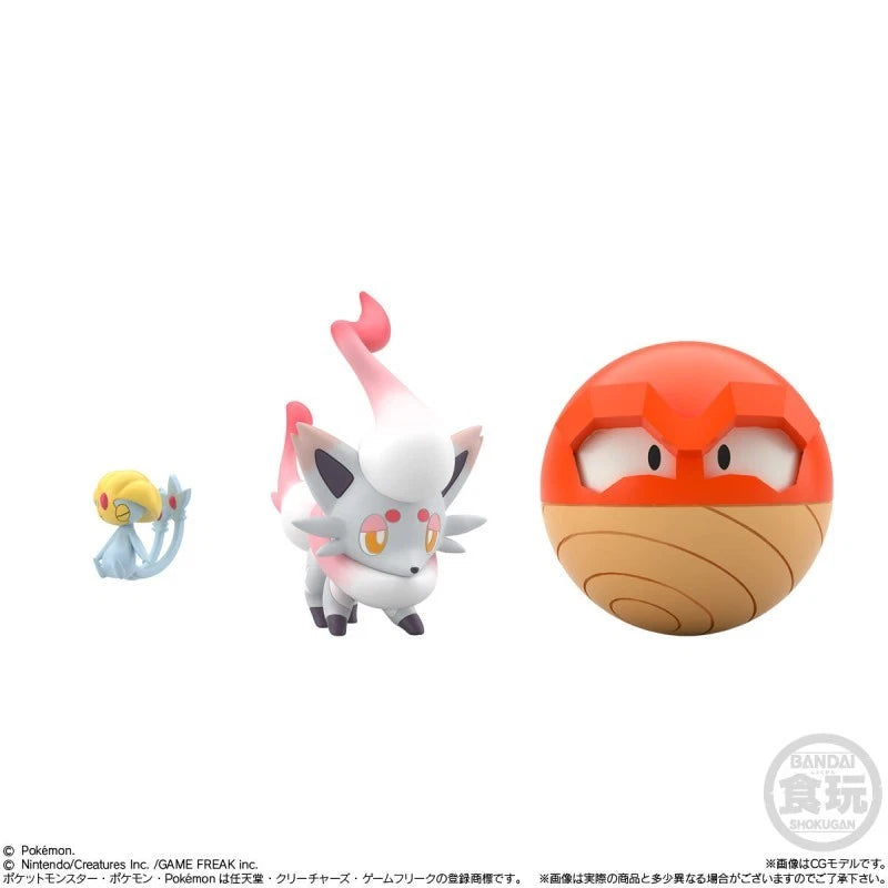 Conjunto de figuras da região Hisui do mundo Pokémon Scale BANDAI JAPÃO OFICIAL