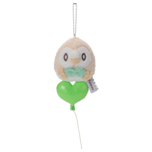 Pokemon Pokepeace Rowlet Mellow Heart Plush Keychain JAPAN OFFICIAL