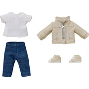 Nendoroid Doll Outfit Set Leather Jacket Ivory JAPAN OFFICIAL