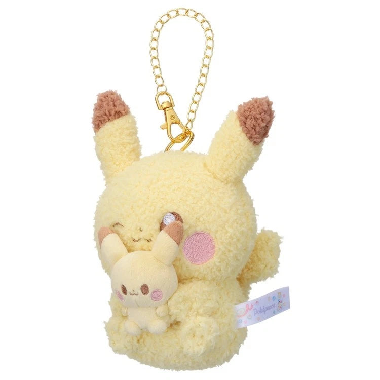 Pokemon Pokepeace Pikachu with Plush Toy Ver. Plush Keychain JAPAN OFFICIAL