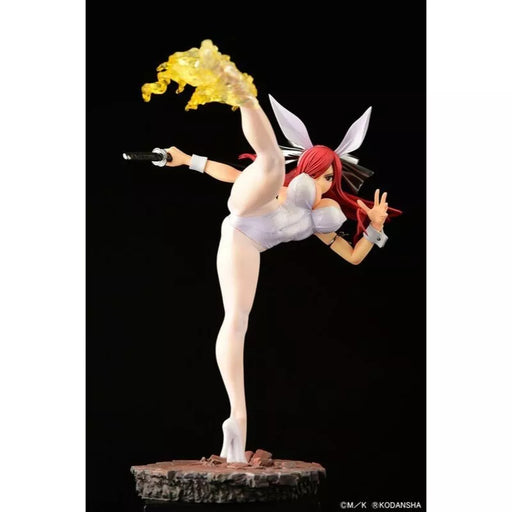 Fairy Tail Erza Scarlet High Kick ver. White Rabbit 1/6 Figure JAPAN OFFICIAL