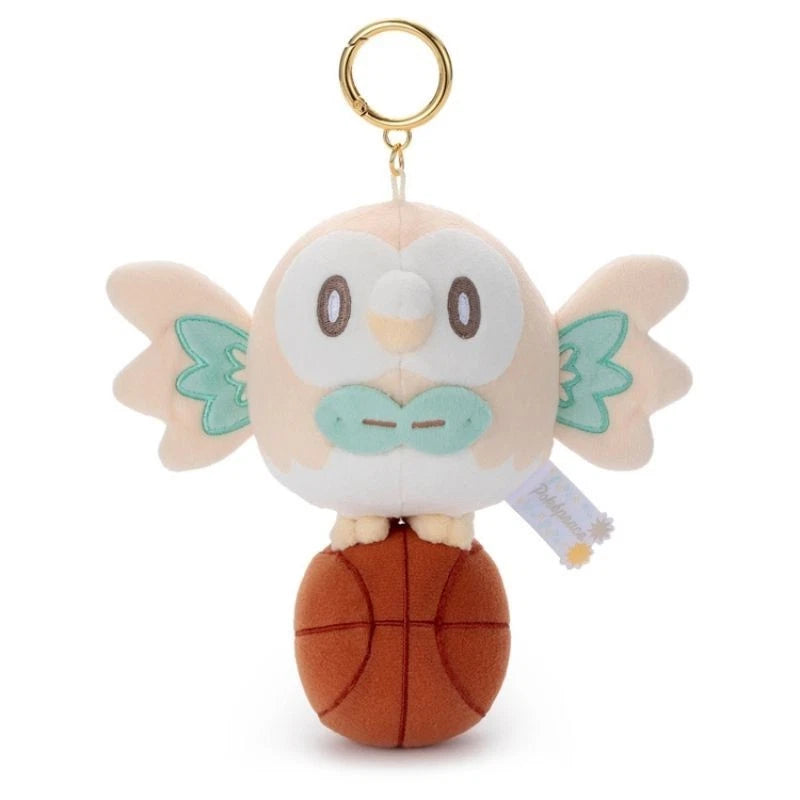 Pokemon Pokepeace Rowlet Basketball Ver. Plush Keychain JAPAN OFFICIAL