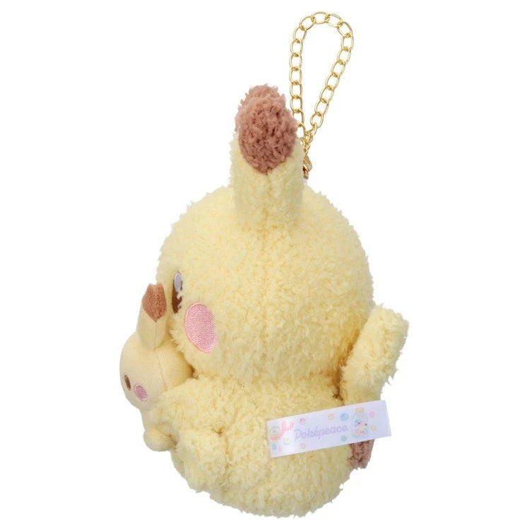 Pokemon Pokepeace Pikachu with Plush Toy Ver. Plush Keychain JAPAN OFFICIAL