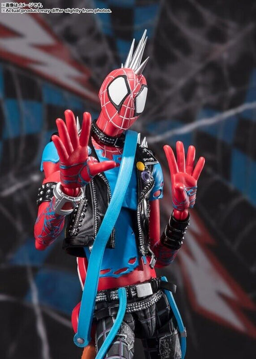 Bandai S.H.Figuarts Spider-Man over de Spider-Verse Spider-Punk-actiefiguur