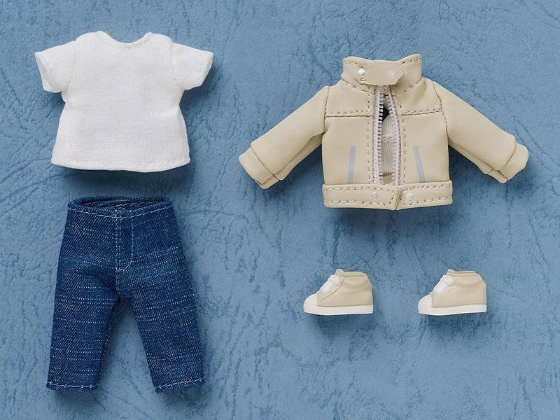 Nendoroid Doll Outfit Set Lederjacke Elfenbein JAPAN OFFIZIELL