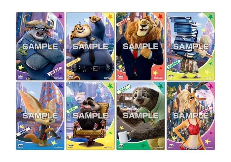 Zootopia Clear Card Collection Gum First Press 16Pack Box Candy Toy TCG JAPAN
