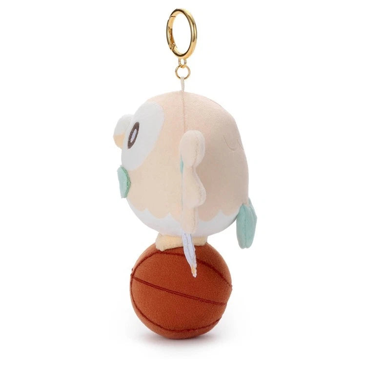 Pokemon Pokepeace Rowlet Basketball Ver. Plush Keychain JAPAN OFFICIAL