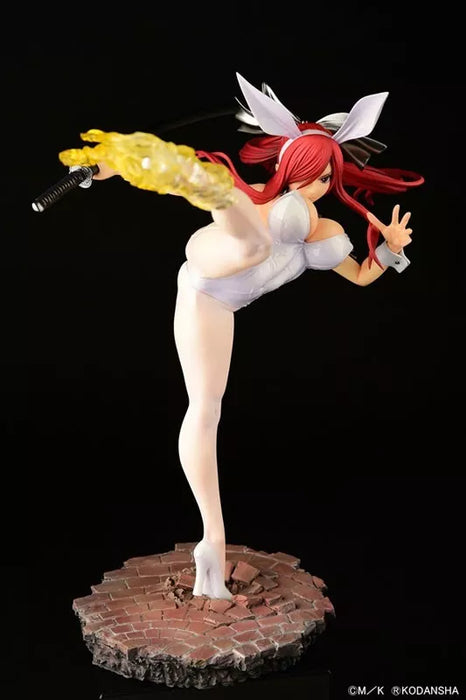 Fairy Tail Erza Scarlet High Kick ver. White Rabbit 1/6 Figure JAPAN OFFICIAL