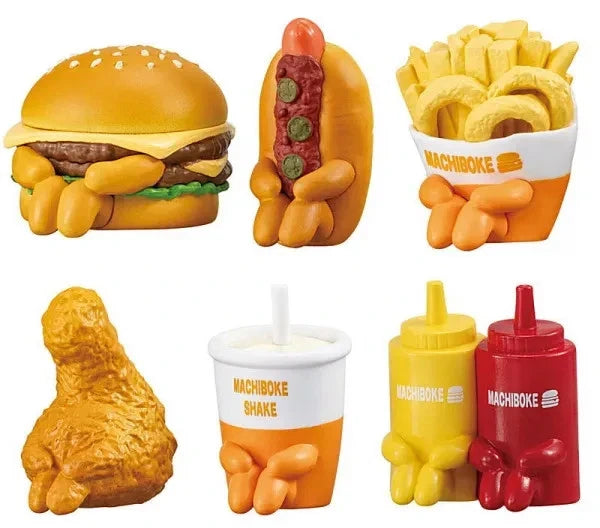 BANDAI Machibouke Hamburger Shop Parte 2 Conjunto completo Figura Cápsula Brinquedo JAPÃO