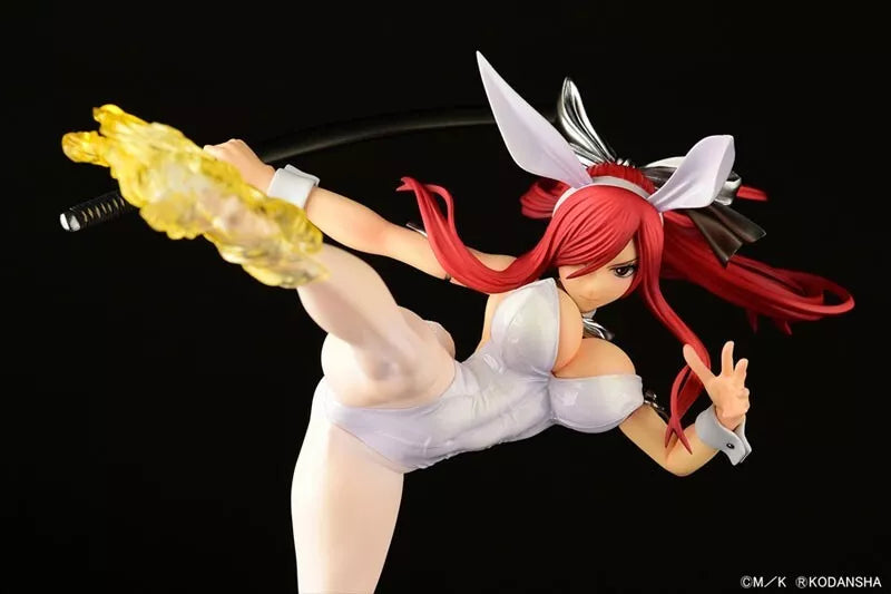 Fairy Tail Erza Scarlet High Kick ver. White Rabbit 1/6 Figure JAPAN OFFICIAL