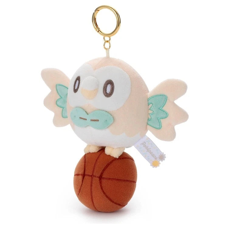 Pokemon Pokepeace Rowlet Basketball Ver. Plush Keychain JAPAN OFFICIAL