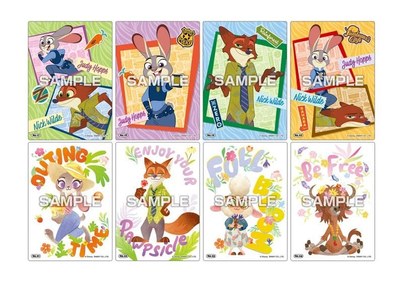 Zootopia Clear Card Collection Gum First Press 16Pack Box Candy Toy TCG JAPAN