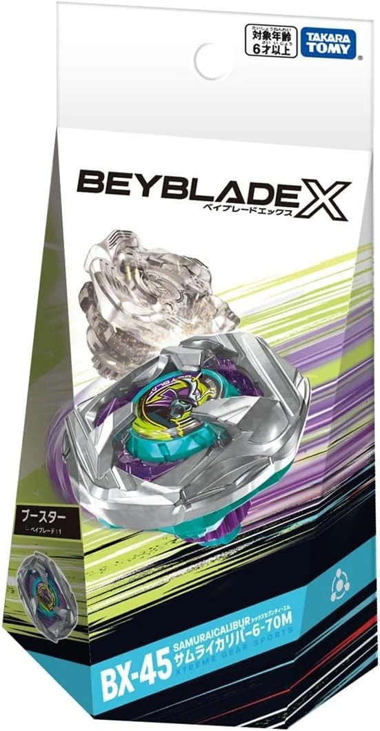 Takara Tomy Beyblade X BX-45 Booster Samurai Caliber 6-70M JAPAN Takara Tomy Beyblade X BX-45 Booster Samurai Caliber 6-70M JAPAN