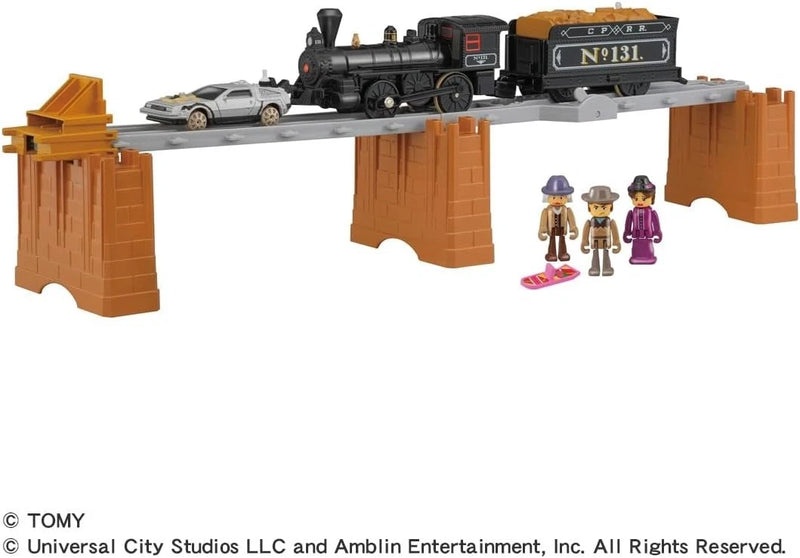 Plarail Back to the Future Part 3 Steam Locomotive No.131 & Time Machine JAPAN